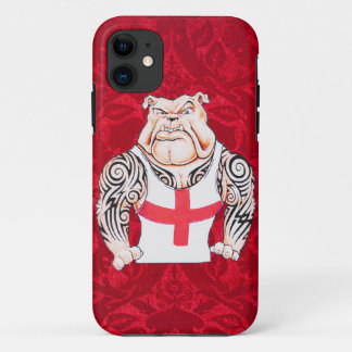 Engelse Bulldog met tribale Tattoos Case-Mate iPhone Case