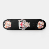Engelse Bulldog met tribale Tattoos Persoonlijk Skateboard (Horizontaal)