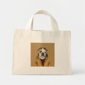 Engelse Bulldog Mini Tote Bag (Voorkant)