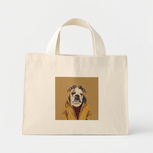 Engelse Bulldog Mini Tote Bag (Voorkant)