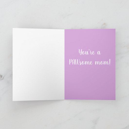 Engelse Bulldog Moederdagkaart Kaart (Binnen)