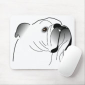 Engelse bulldog mousepad muismat (Met muis)