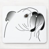 Engelse bulldog mousepad muismat (Voorkant)