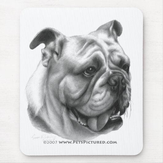 Engelse Bulldog Muismat (Voorkant)