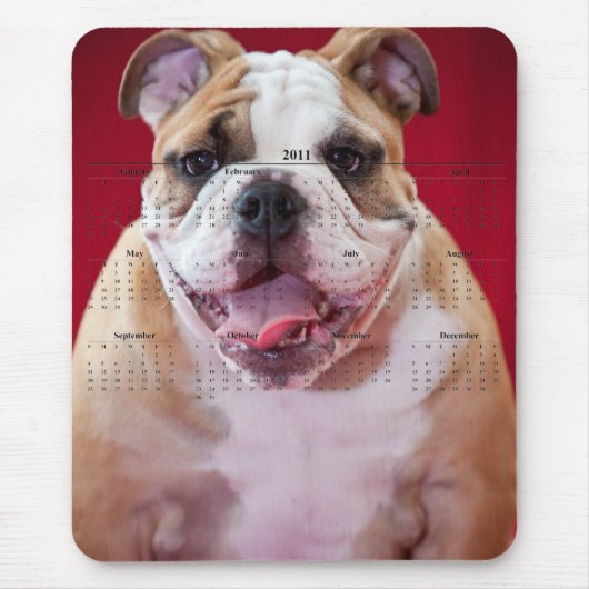 Engelse Bulldog Muismat (Voorkant)