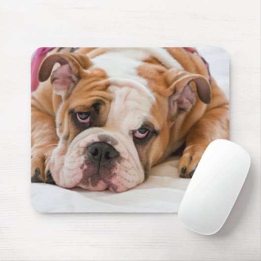 Engelse Bulldog Muismat (Met muis)