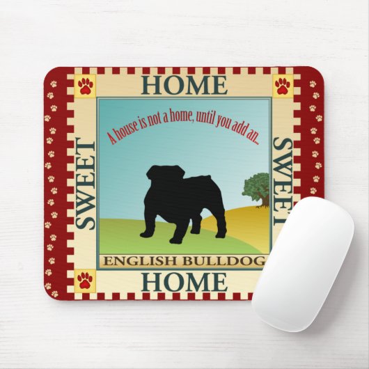 Engelse Bulldog Muismat (Met muis)