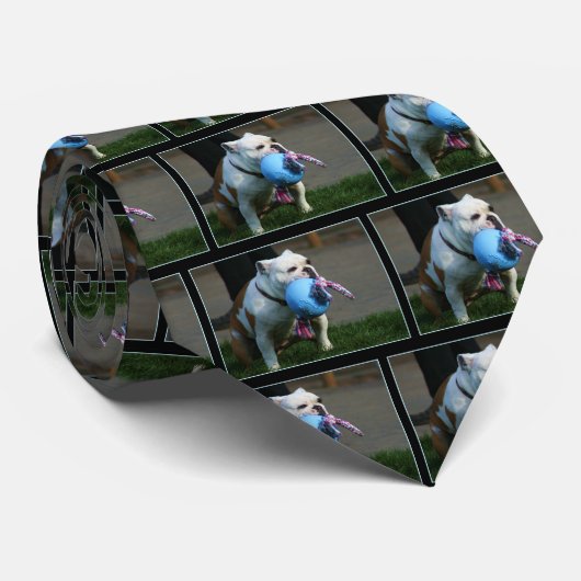 Engelse Bulldog necktie Stropdas (Opgerold)