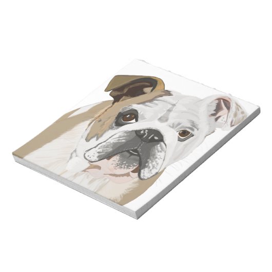 Engelse Bulldog Notitieblok (Linkerzijde)