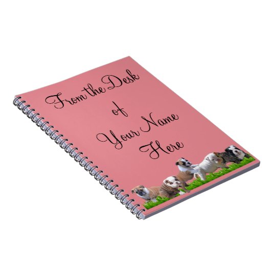 Engelse Bulldog Notitieboek (Rechterzijde)