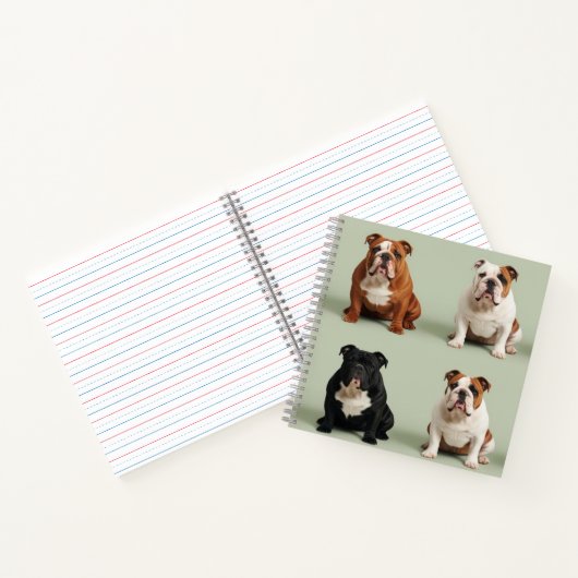 Engelse Bulldog Notitieboek (Binnen)