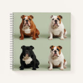Engelse Bulldog Notitieboek (Voorkant)