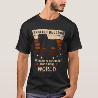 Engelse Bulldog Officier Dog of the koelest people T-shirt