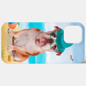 Engelse Bulldog op Beach Case-Mate iPhone Case (Achterkant (horizontaal))