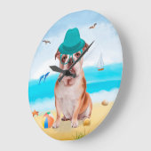 Engelse Bulldog op Beach Grote Klok (Hoek)