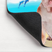 Engelse Bulldog op Beach Muismat (Hoek)