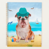 Engelse Bulldog op Beach Planner (Voorkant)