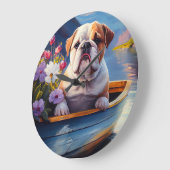 Engelse Bulldog op een peddel: een Schilderachtig  Grote Klok (Hoek)
