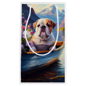 Engelse Bulldog op een peddel: een Schilderachtig Klein Cadeauzakje (Voorkant)
