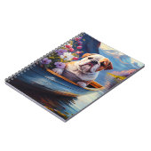 Engelse Bulldog op een peddel: een Schilderachtig  Notitieboek (Linkerzijde)