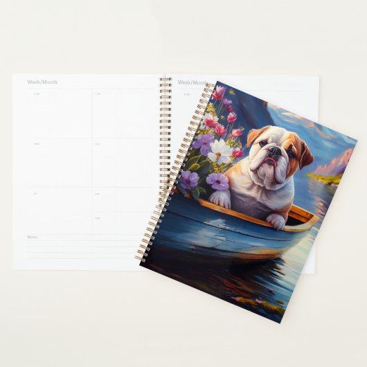 Engelse Bulldog op een peddel: een Schilderachtig Planner (Display)