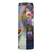 Engelse Bulldog op een peddel: een Schilderachtig Thermosbeker (Achterkant)