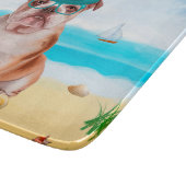 Engelse Bulldog op Strand Snijplank (Hoek)