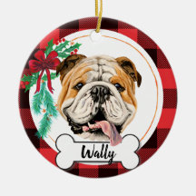 Engelse Bulldog Ornament