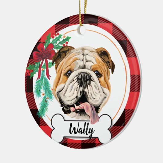 Engelse Bulldog Ornament (Links)