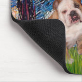 Engelse Bulldog Pair 2 - Sterrennacht Muismat (Hoek)