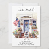 Engelse Bulldog Patriottische Gepersonaliseerde Ho Aankondiging (Voorkant)