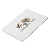 Engelse Bulldog Peeking Schattige Schattig Funny A Notitieblok (Schuin)