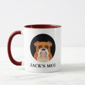 Engelse Bulldog Personalized Mok (Links)