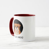 Engelse Bulldog Personalized Mok (Voorkant links)