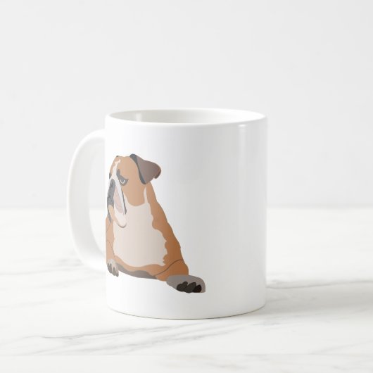 Engelse Bulldog Pet Koffiemok (Voorkant links)