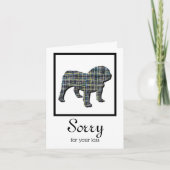 Engelse Bulldog Pet Sympathcard Kaart (Voorkant)