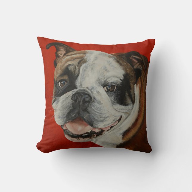 Engelse Bulldog Pillow Kussen (Voorkant)