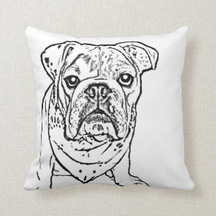 Engelse bulldog pillow kussen