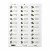 Engelse Bulldog Piloot Vliegtuig Etiket (Full Sheet)