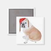 Engelse Bulldog Piraat Magneet (Voorkant / Achterkant)