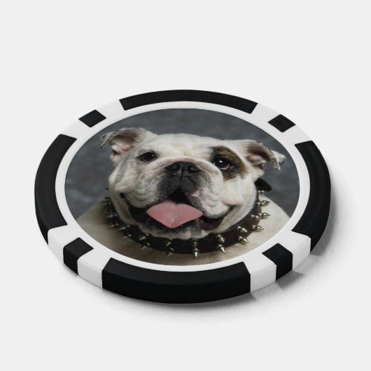 Engelse Bulldog Poker Chips (Enkel)