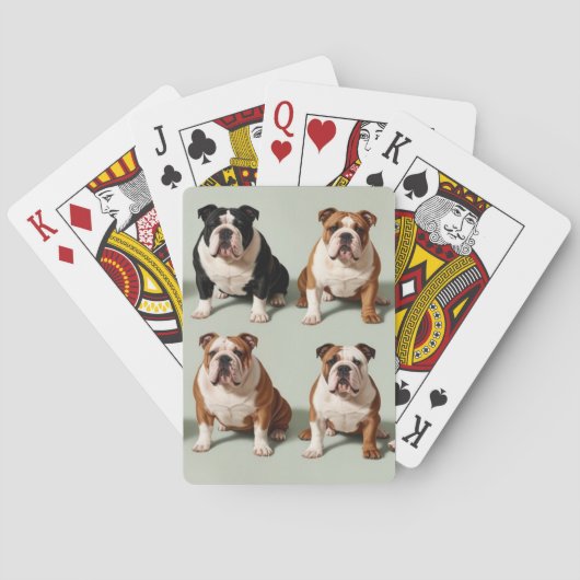Engelse Bulldog Pokerkaarten (Achterkant)