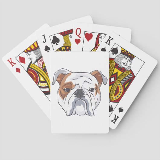 Engelse Bulldog Pokerkaarten (Achterkant)