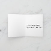 Engelse Bulldog Politiehond Nr1 Papa Vaderdag Kaart (Binnen)
