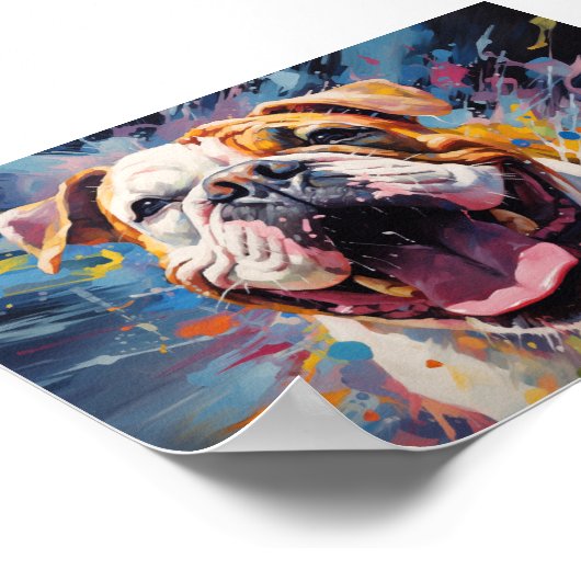 Engelse Bulldog Poster (Hoek)