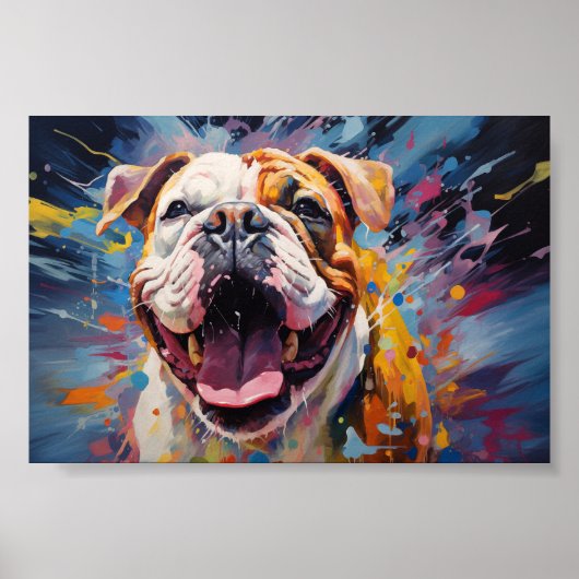 Engelse Bulldog Poster (Voorkant)