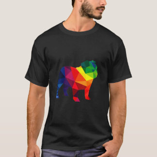 Engelse Bulldog Pride Lgbt Rainbow Flag Lgbtq T-shirt