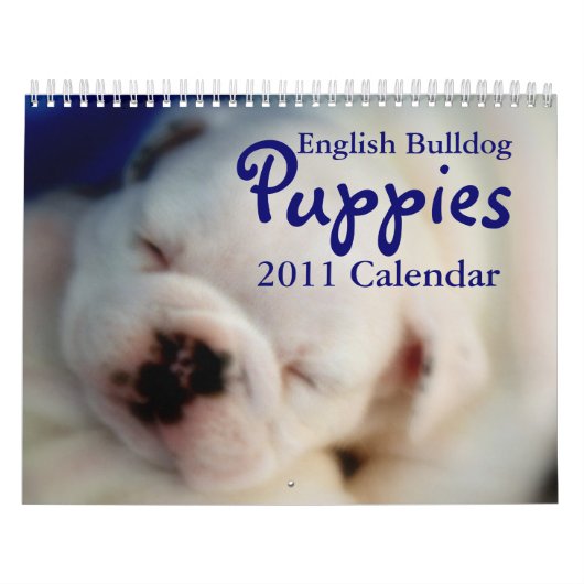 Engelse Bulldog Puppies 2011 Agenda Kalender (Hoes)