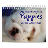 Engelse Bulldog Puppies 2018 Agenda Kalender (Hoes)