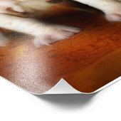 Engelse Bulldog Puppies Echt waar Foto Afdruk (Hoek)